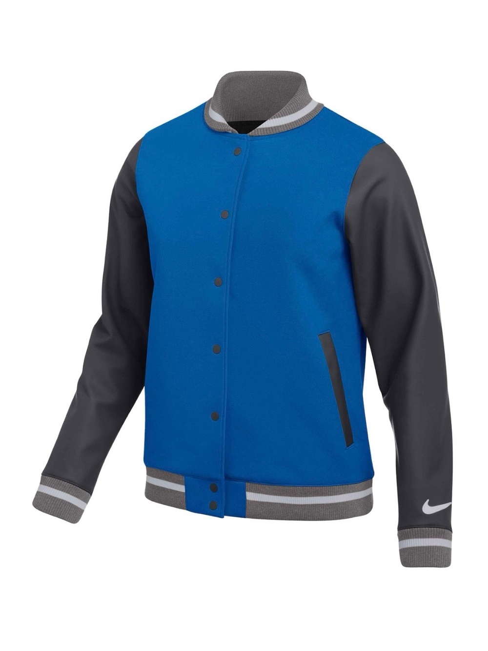 Nike man’s Blue Letterman Jacket*NWT